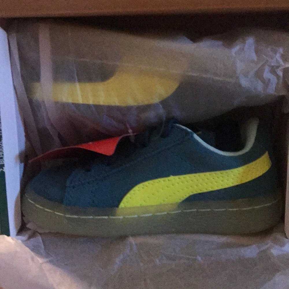 Kids Puma Suede LFS Iced Inf Sneakers size 7C